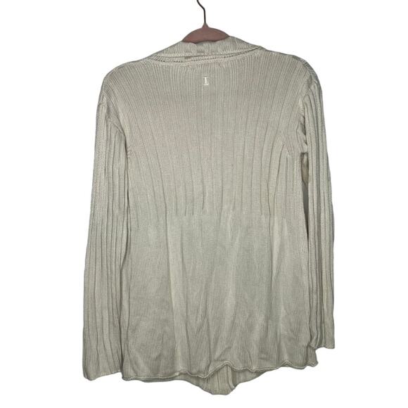 Iceberg Ivory Long Sleeve Zipper Up Silk Blend Sweater Top Made In Italy Size XS - Picture 6 of 11
